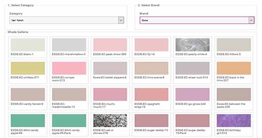 Demo version of our online digital swatch Gallery