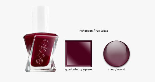 Example of a fully gloss color-fast product banner for a nail polish