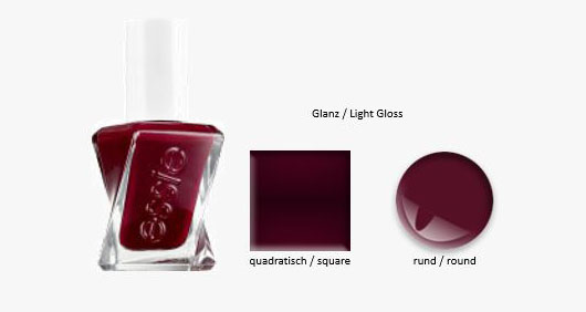 Example of a light gloss color-fast product banner for a nail polish